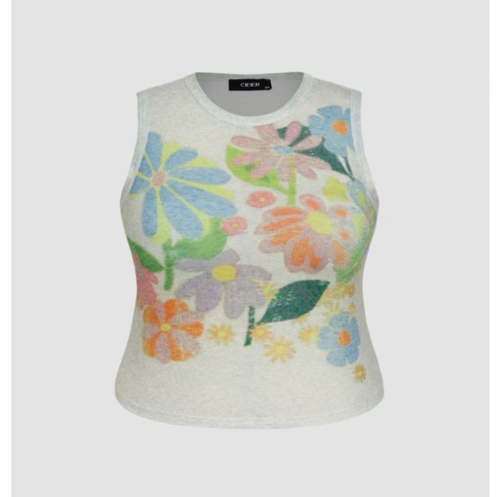 Cider Floral Tank Top